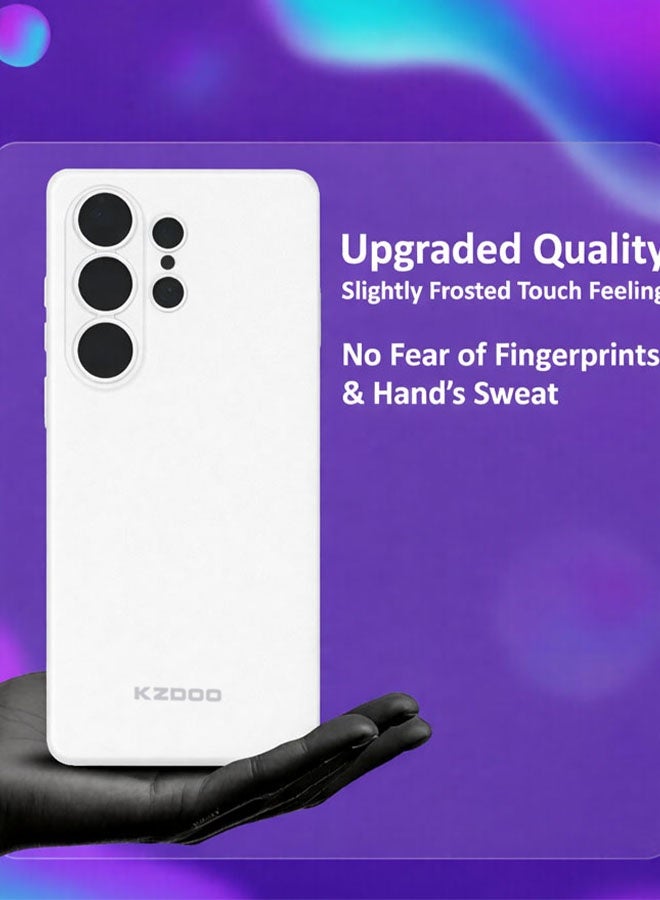 KZDOO Case for Galaxy S26 Ultra Air Skin Case All Around Full Protection Ultra Slim 0.3mm Thickness 4g Feather Weight - Frosted Clear - Image 2