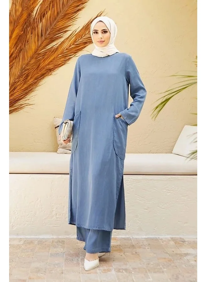 نيوايز 6326-TENSEL Double Suit Blue