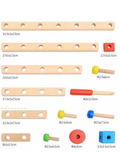 General Early Educational Toy Hands-on Multi-Function Wooden Nuts and Bolts Mechanics Set for Kids  - Image 5