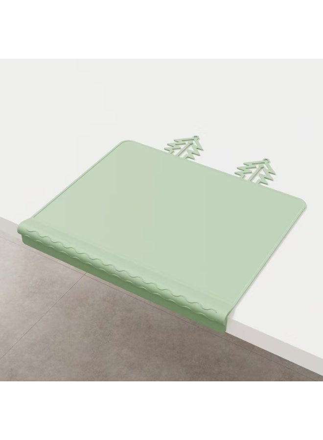 Silicone Placemats, Baby Food Mats, Stain-Resistant Children's Tableware, Feeding Mats, Green - Image 1
