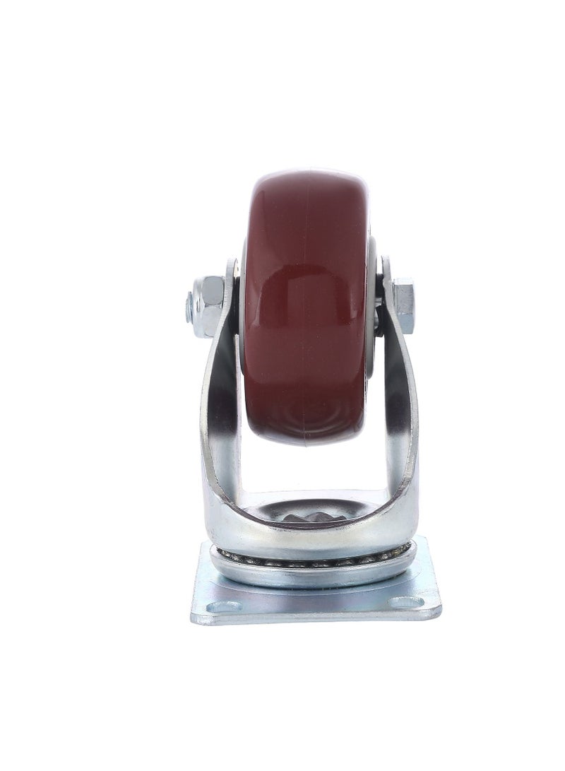 BMB tools 2-Piece 75mm Red PVC Medium Duty Ball Bearing Caster - Swivel - Plate - Image 4