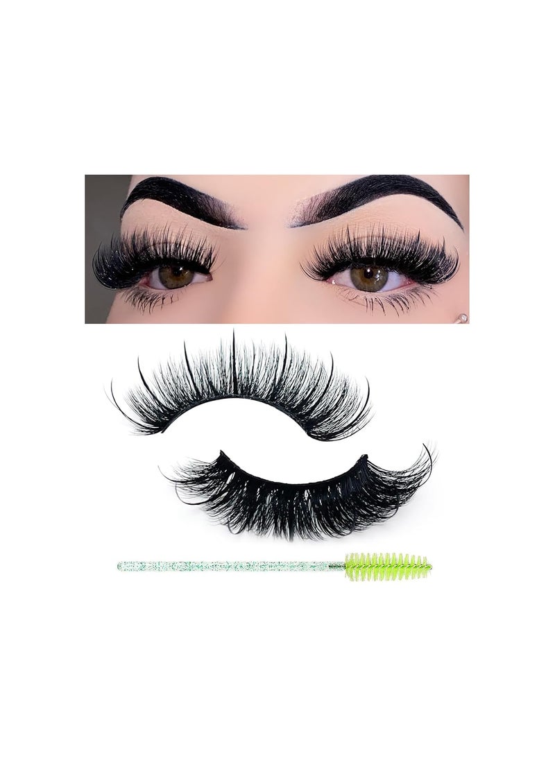Miss Kiss - Miss Kiss Spikes Lashes Wet Set Natural Look Eye Lash Spiky Cat Eye Lash Classic Extension Eyelashes Wispy False Faux Mink Manga Eyelashes 1 Pair 14 MM - Image 1