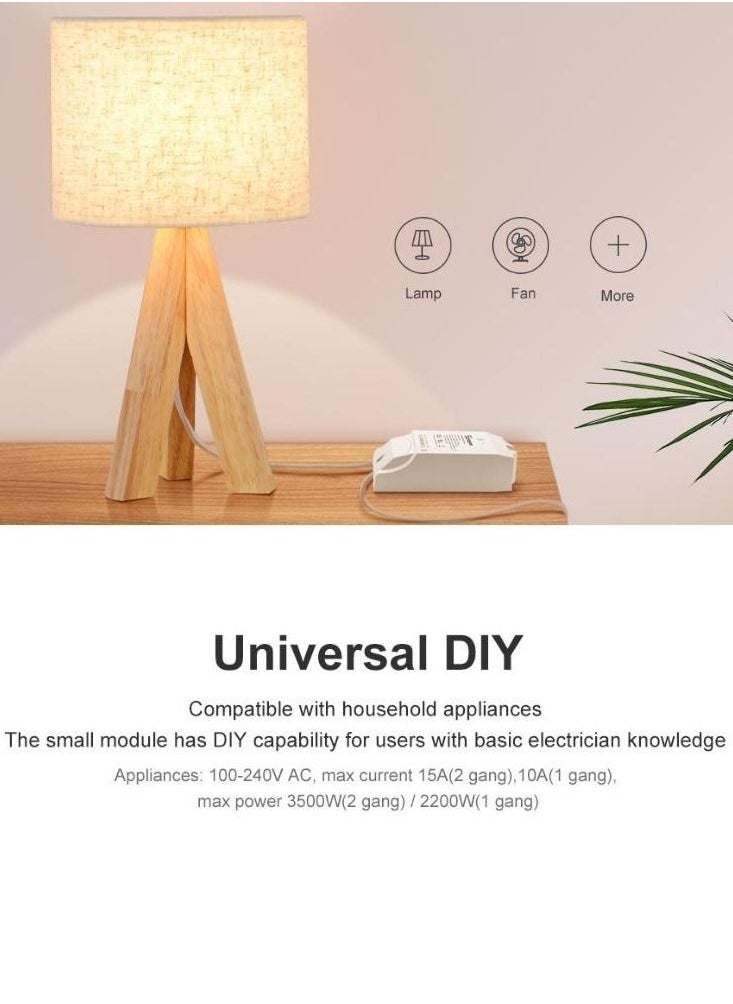 SONOFF - DIY Dual R2 2-Gang Wi-Fi Wireless Smart Switch with Interlock Mode Remote and Voice Control - Image 1