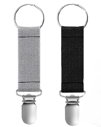CONSILA CONSILA NonSlip Fixed Buckle Unisex Simple Elegant Glove Clip Handbag Hat Clip Elastic Polyester Alloy Hat Holder Clip AntiLost Cap Clips Adults Outdoor Accessory Hat Companion 2 pcs  - Image 1