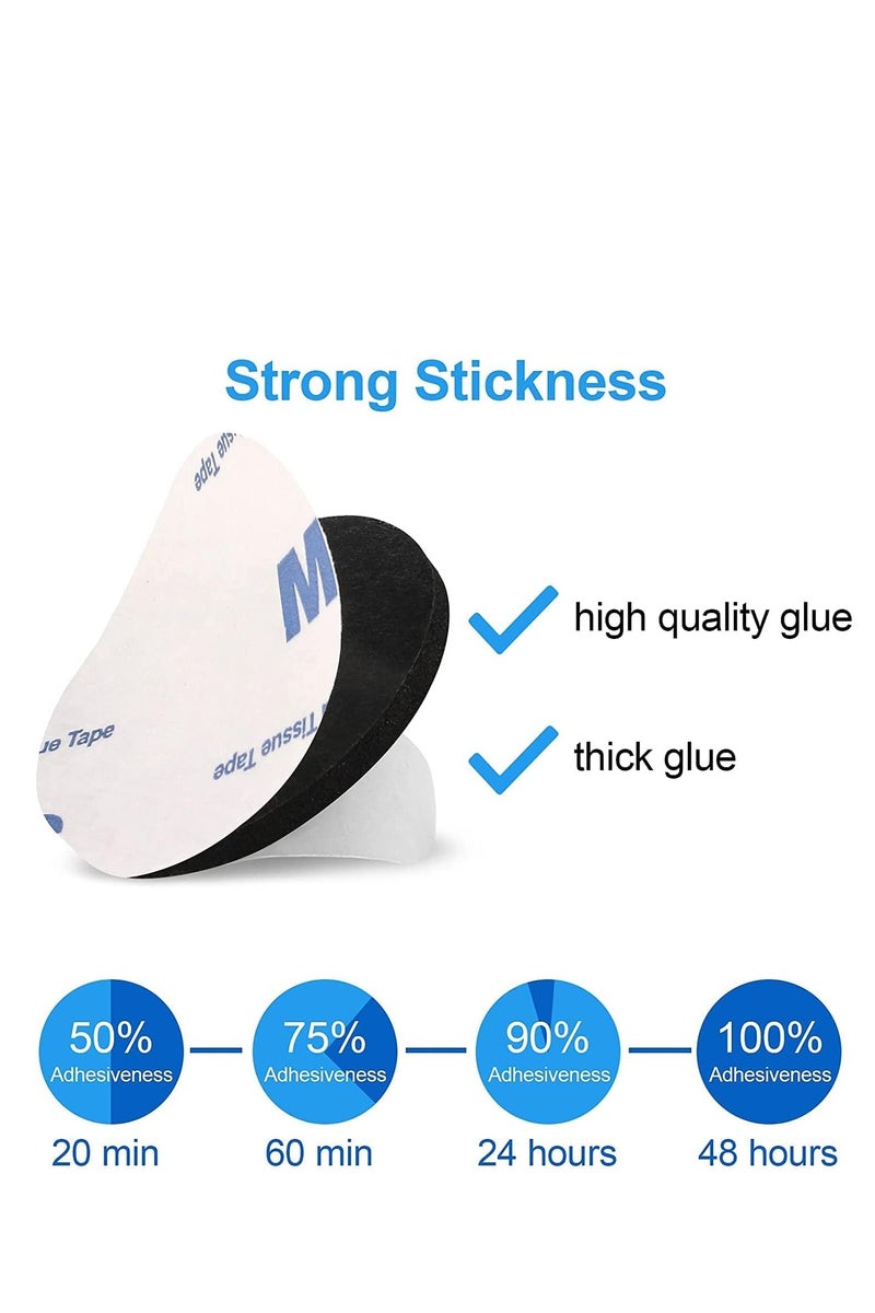 M & M Buring 60 PCS Double Sided Sticky Pads, Strong Sticky Double Sided Adhesive Foam Pads, Double Sided Stickers for Holding Soundproof Pads Picture Light Hooks, Squares and Rounds - Image 3