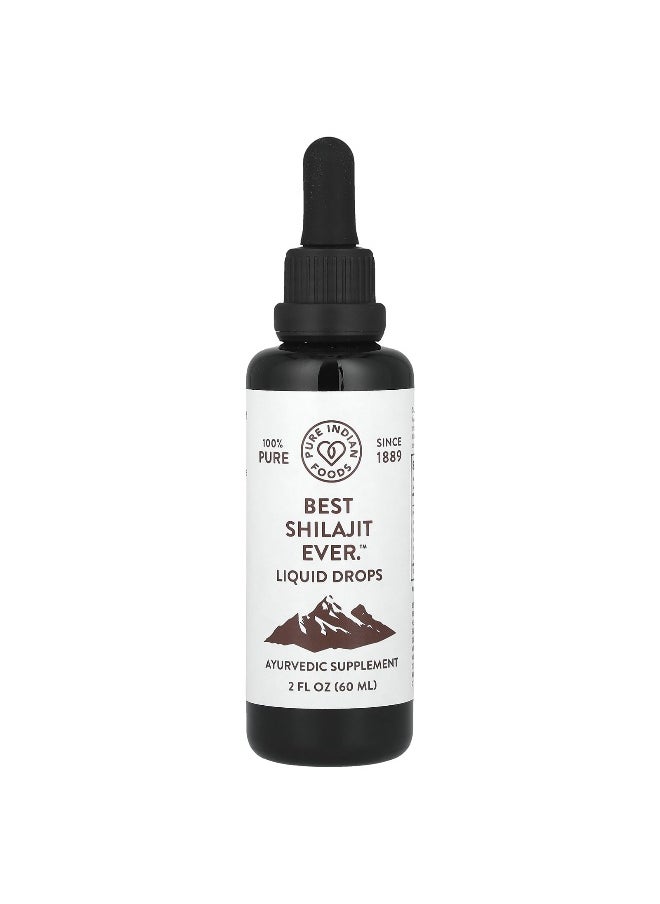 Pure Indian Foods Pure Indian Foods, Best Shilajit Ever™, Liquid Drops, 2 fl oz (60 ml)  - Image 1