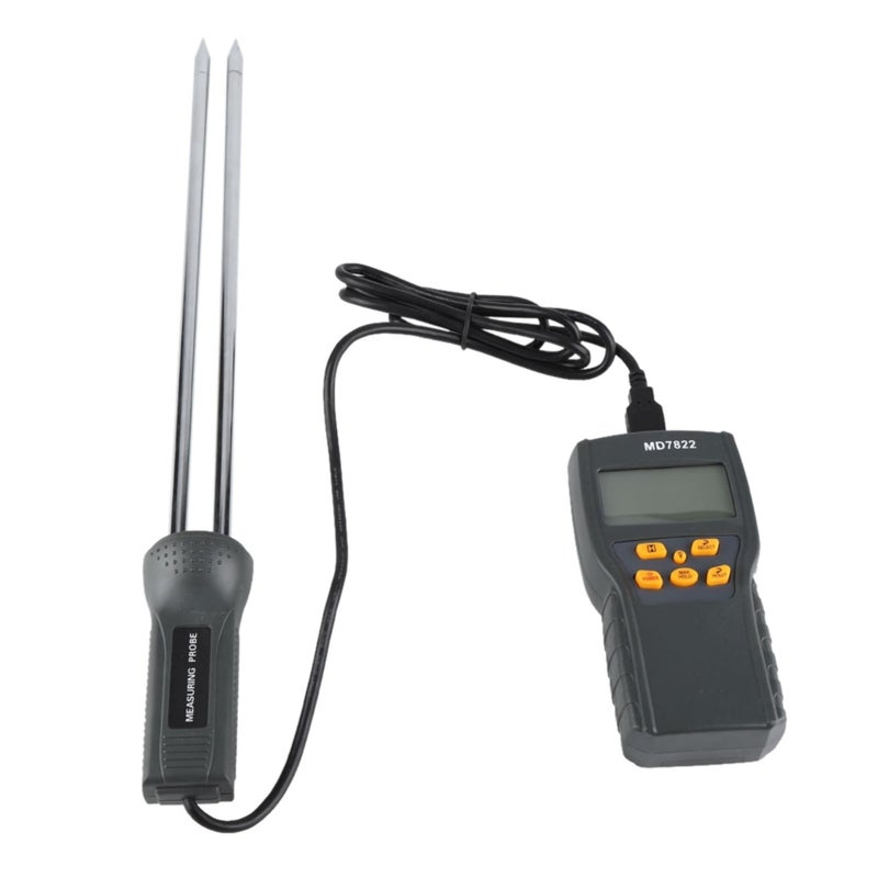 Grain Moisture Meter: Portable Digital Tester - Microcomputer-Powered Accurate Measurement Auto Temperature Compensation for Agricultural Grain Testing Wheat Paddy Rice Maize - Image 2