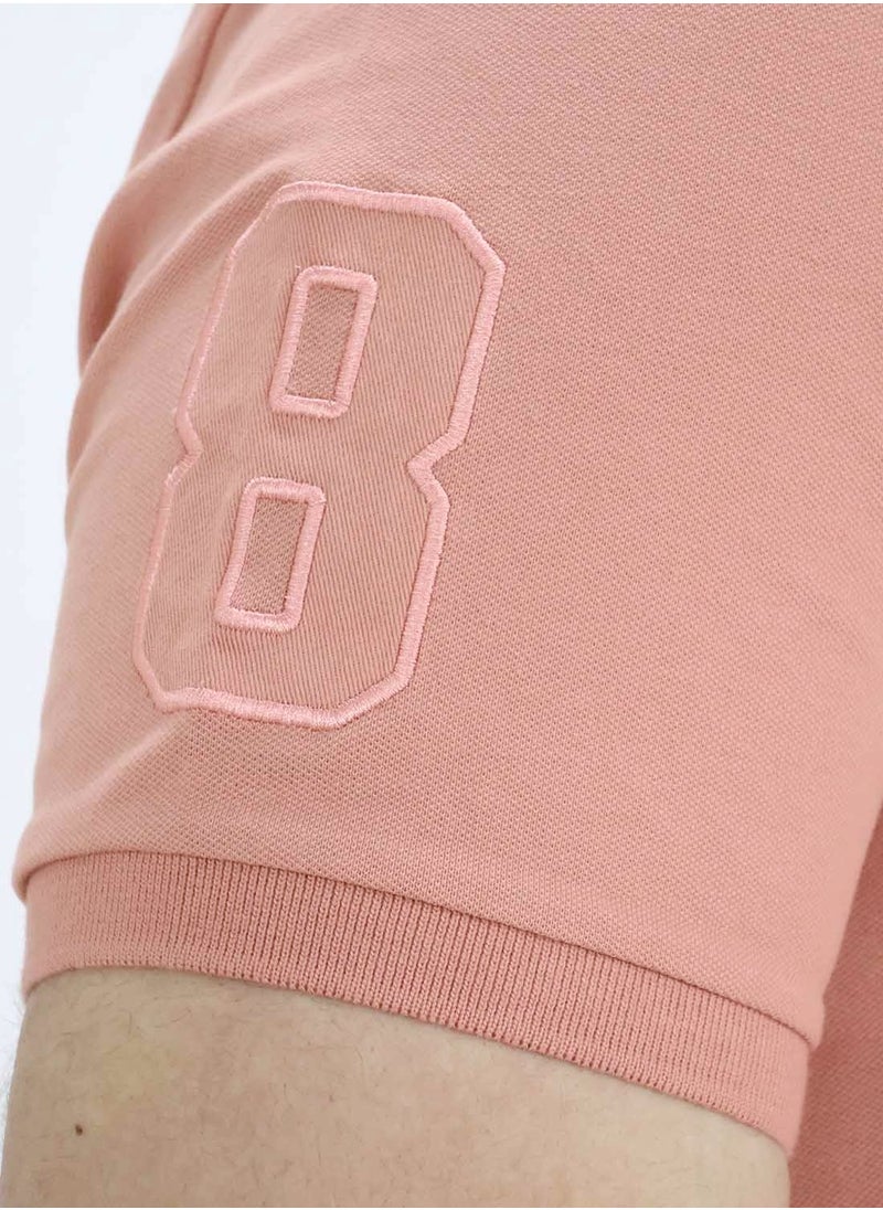 GIORDANO Men's Polo Pink  - Image 4