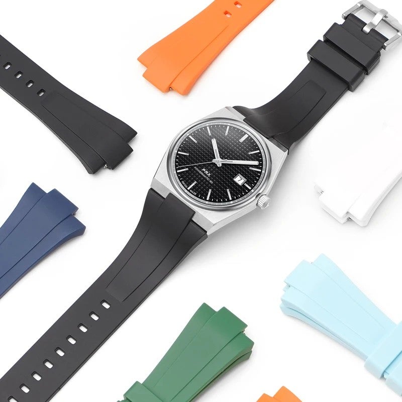 Bluejw Quick Release Silicone Watch Strap Replacement for Tissot PRX 35mm 40mm – 11mm 12mm Rubber Watch Bands for Men and Women - Image 3