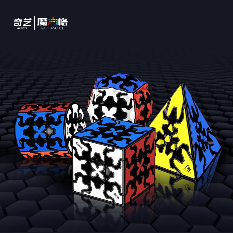 Qiyi Magic Square Gear Rubik'S Cube Gear Ball Pyramid Cylindrical Mechanical Gear Third Order Gear Rubik'S Cube - Image 5