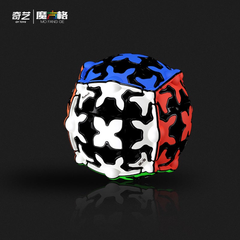 Qiyi Magic Square Gear Rubik'S Cube Gear Ball Pyramid Cylindrical Mechanical Gear Third Order Gear Rubik'S Cube - Image 1