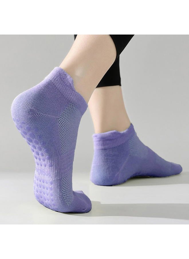 Tergy 8 Pairs Yoga Socks with Grip for Women Anti Skid Gripper Socks No Slip Socks for Pilates, Barre, Dance,Yoga (Short Socks(Style 2)) - Image 3