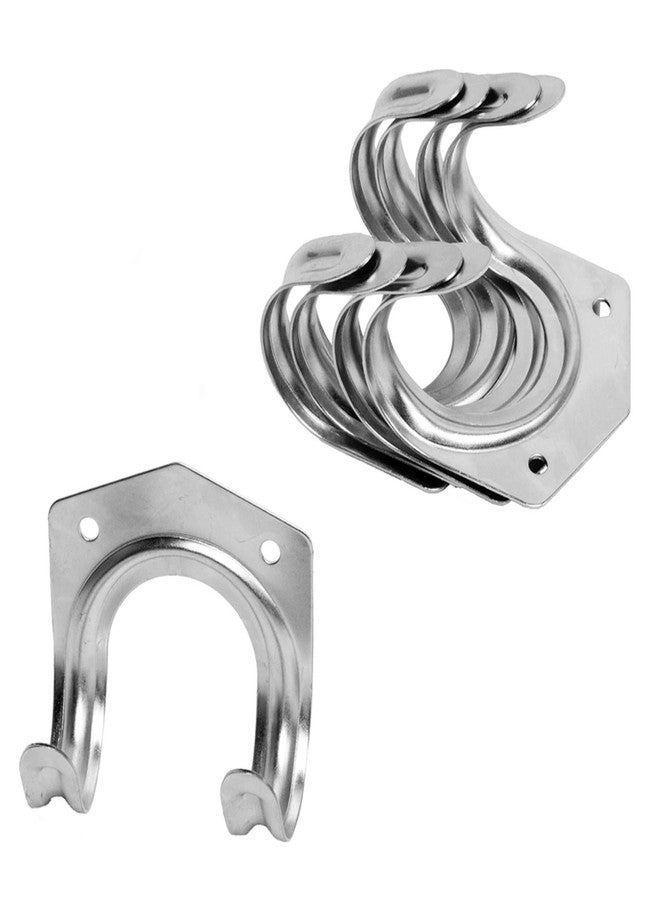 Wideskall Universal Galvanized Metal Utility Storage Hooks for Garden Tools (Pack of 5) - Image 1