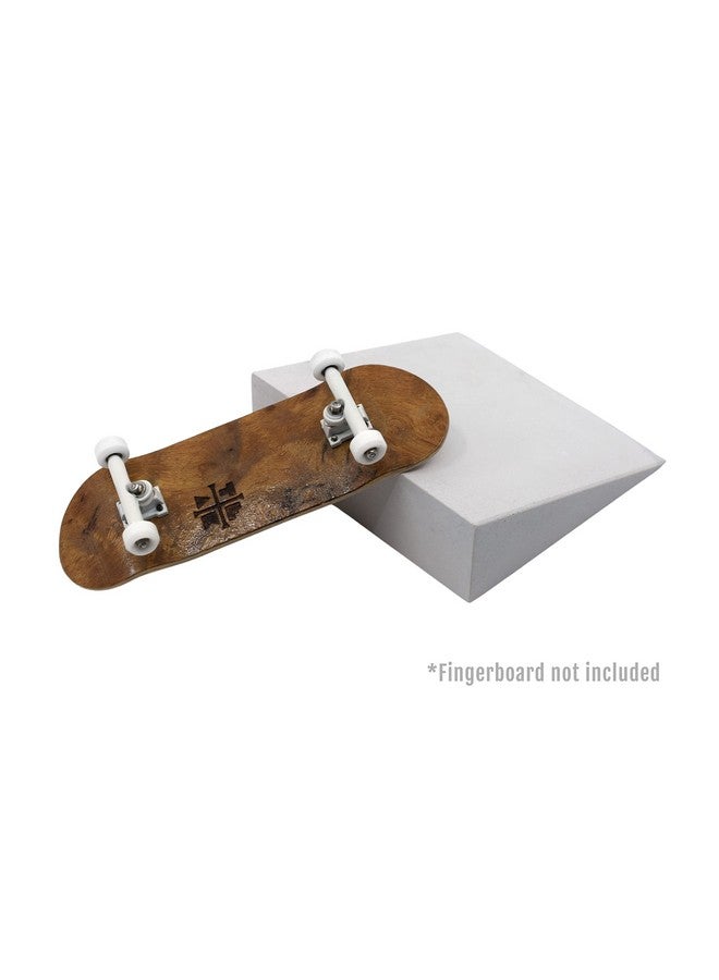Teak Tuning Monument Series Concrete Fingerboard Small Kicker Ramp Obstacle - 3" Long, 1" Tall - Ultra Premium, Super Durable Polymer Modified Concrete - Sterling Gray Colorway - Image 5