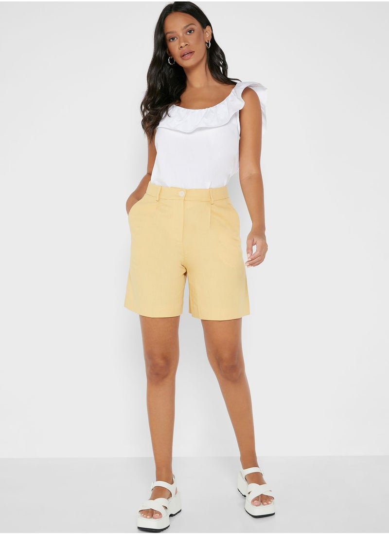 MANGO - Denim Mini Shorts - Image 1