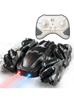 Amitasha Amitasha RC Remote Control Car 4X4 Dual Sided Climbing Vehicle All-Terrain Rock Crawler, Double Sided 4WD Off-Road Rechargeable Truck for Kids & Adults 360° Rotate Drift Stunt Car  - Image 1