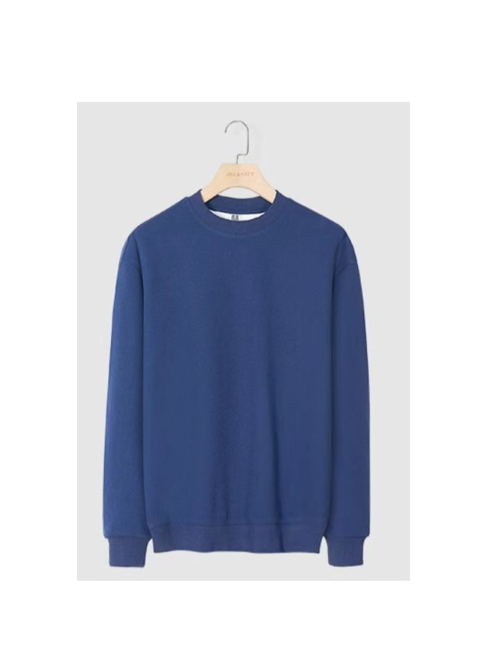 Loquat Spring And Autumn Men's Cotton Casual Round Neck Long Sleeve T-Shirt 