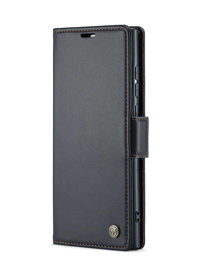 Suteni Flip Cover Card Slots Leather Phone Case for Samsung  - Image 1