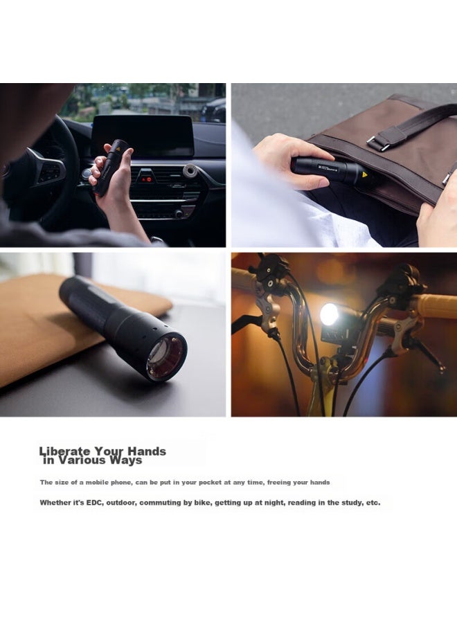 LEDLENSER مصباح يدوي Ledlenser P7 Core عالي الكثافة مع زوم، ساطع للغاية، طويل الأمد، إضاءة خارجية، 7 بطاريات AA - Image 4