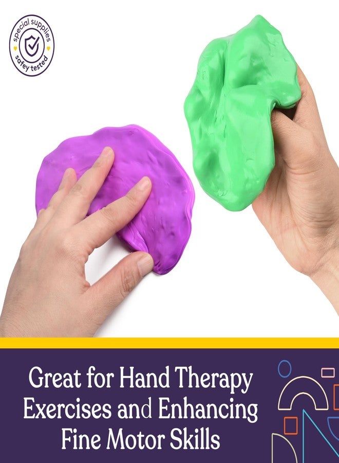 Special Supplies Therapy Putty for Kids and Adults - Resistive Hand Exercise Stress Relief Therapy Putty Kit, Set of 6 Strengths, 3 Ounces of Each Putty - Image 5
