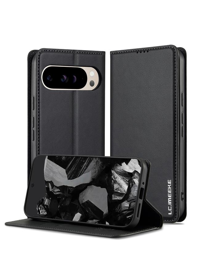 إيروريكس جراب هاتف من البولي يوريثان الناعم غير اللامع لهاتف Google Pixel 9 Pro / 9 LC.IMEEKE L1 Series (أسود)