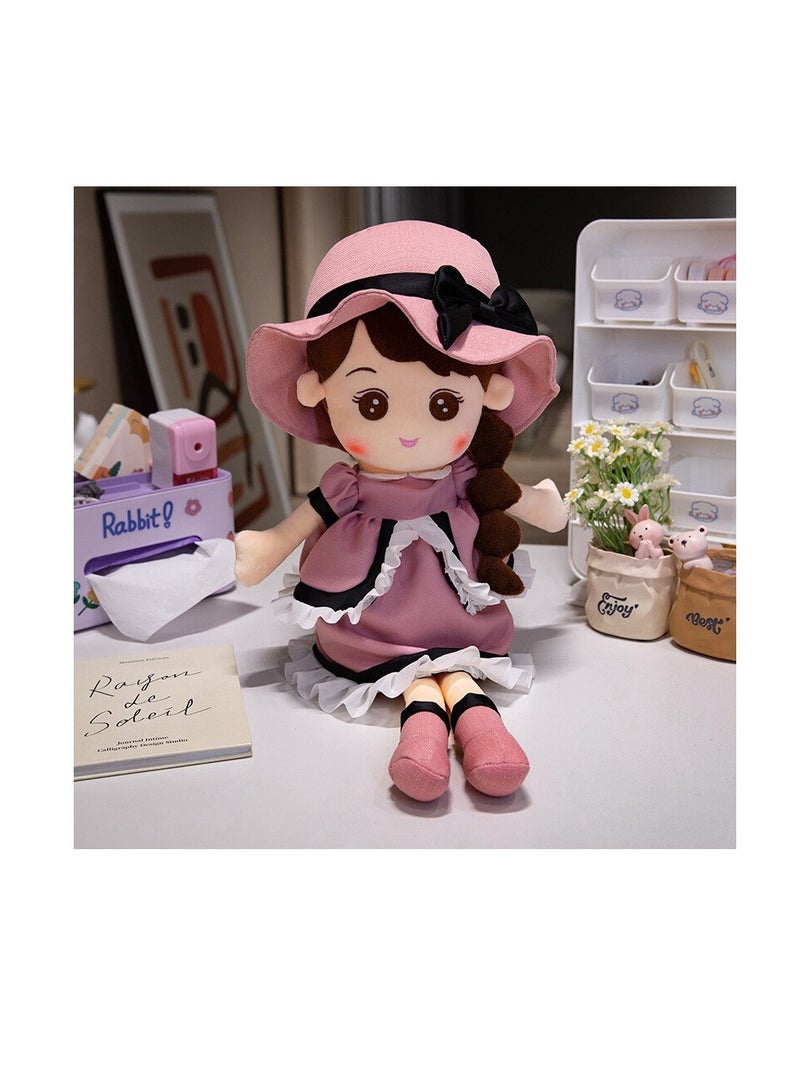 (Pink Girl, 60cm) Doll Plush Toy Princess Wedding Soft Comfortable Girl Children Gift
