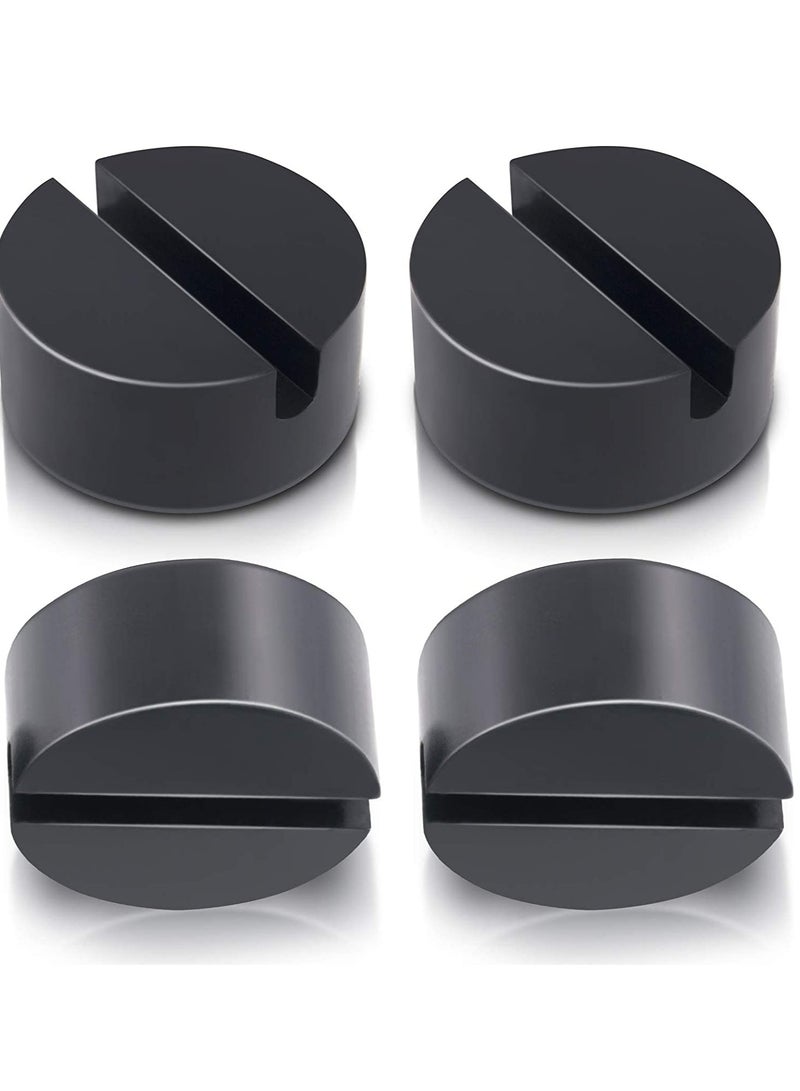 Generic Jack Pad Universal Slotted Frame Rail Protector Heavy Duty Rubber Medium Size Pads Adapter Stand for Keeping Pinch Weld, Paint and Metal Safe 4 Pack - Image 1