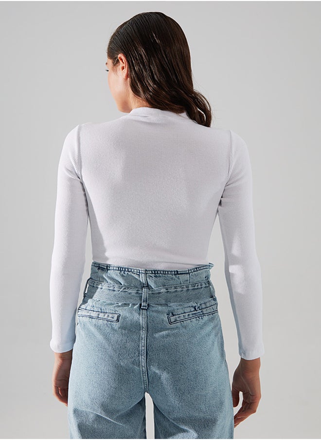 trendyol Bodysuit - White - Slim fit  - Image 5