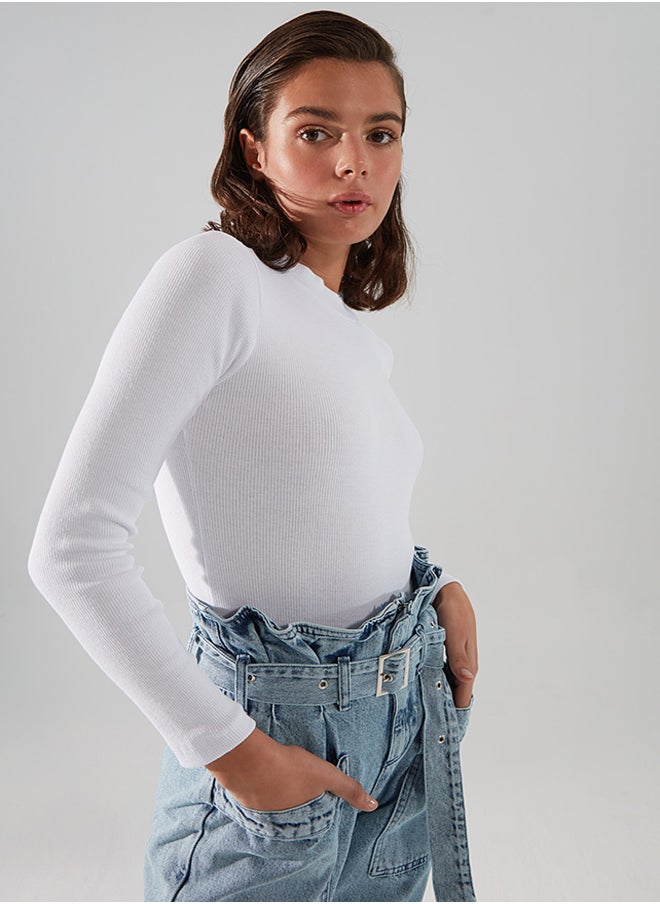 trendyol Bodysuit - White - Slim fit  - Image 1
