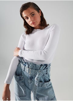 trendyol Bodysuit - White - Slim fit  - Image 2