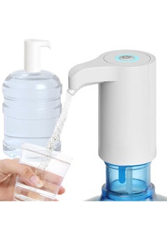 RAQTA 5-Gallon 20L Electric Water Dispenser Pump – Rechargeable USB Water Pump for Hot & Cold Drinking Water, Universal Portable Bottle Pump for Kitchen & Cooking  - Image 1