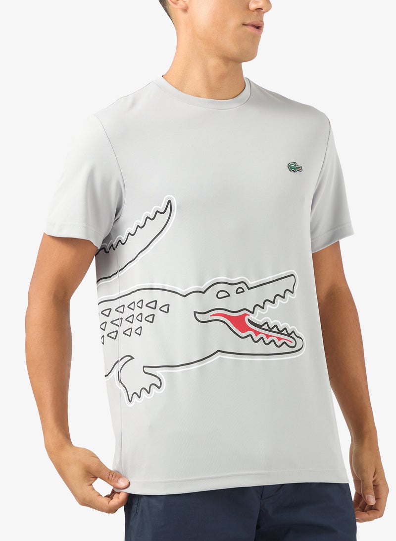 LACOSTE Regular Fit Lightweight Crew Neck T-Shirt - Image 3