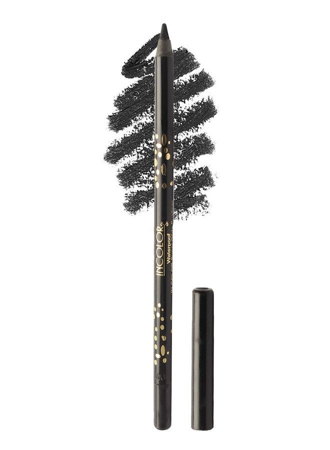 INCOLOR Long Lasting Waterproof Smudge Proof Glide Gel Eye Pencil/Kajal for Women, Rich Black Color, 1.2 Gram - Image 1