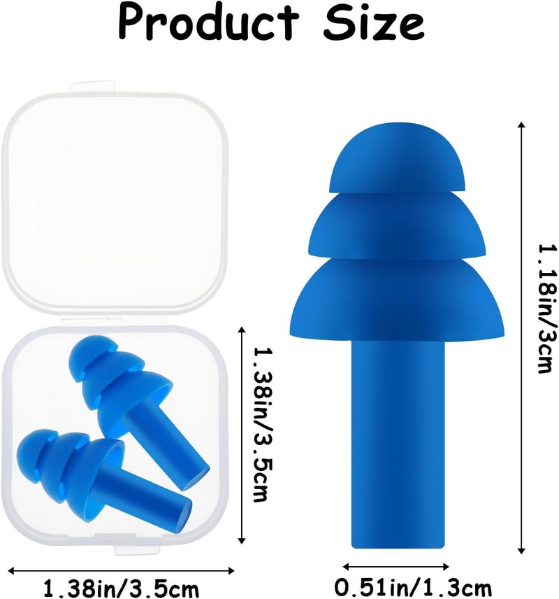 ZIRAK Reusable Earplugs – 10 Pairs Soft Silicone Ear Plugs for Sleeping, Snoring, Swimming, Travel, Airplanes, Concerts, Shooting, Work – Multicolor, Waterproof and Washable - Image 4