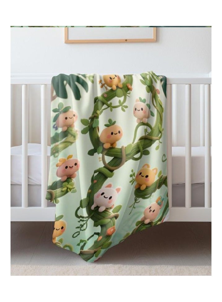 عام بطانية رقيقة من الفانيلا (دافئة ومريحة، ومناسبة للنوم واستخدام الألعاب وإزالة الغبار ومقاومة للرمل) 150 سم * 200 سم - 618 - Image 5