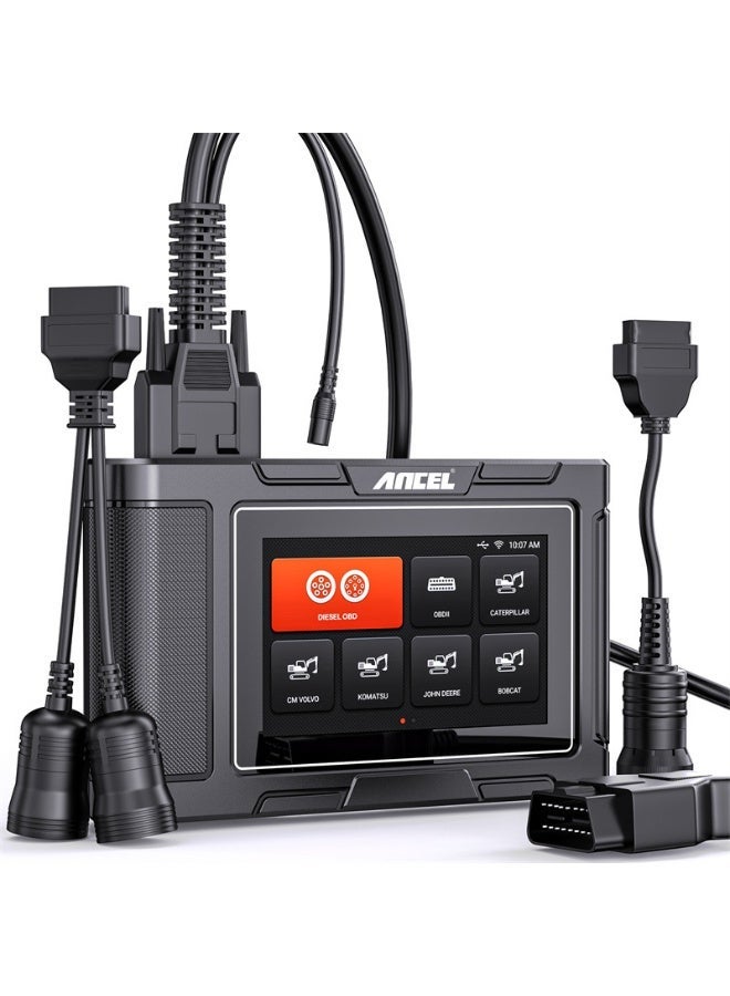 Ancel HD3600 Heavy Equipment Diagnostic Tool with DPF Regen, Full System Heavy Duty Truck Scanner Machinery Scan Tool Diesel Code Reader Fit for Cummins, Caterpillar, John Deere, Komatsu and More - Image 2