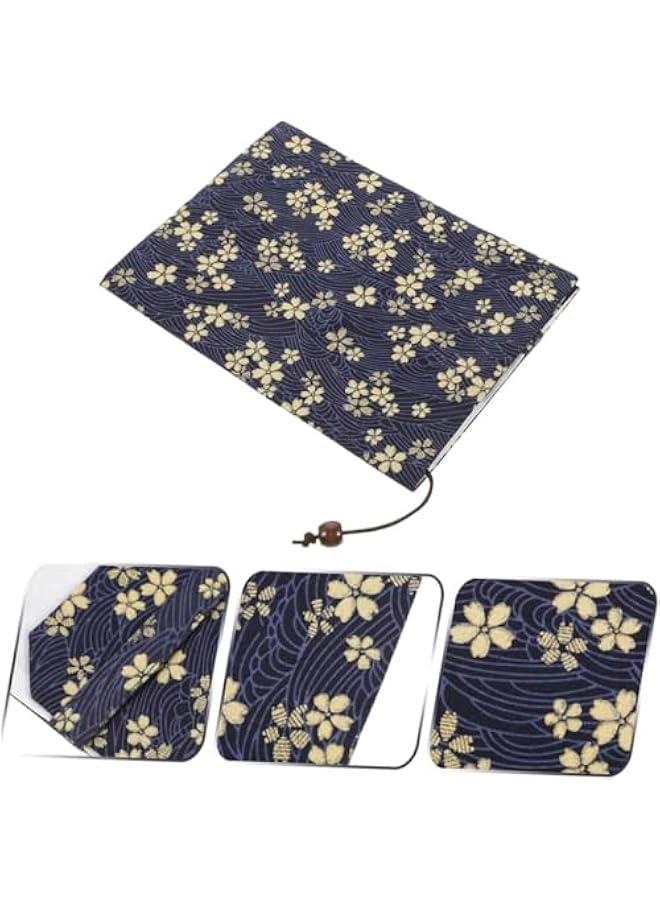 A5 Japanese Sakura Book Sleeve Cover,Adjustable Fabric Book Sleeve Cover Protector Fit for 5.5x8.3 inch Hardcover Softcover Book,Novels,Notebook,Diary - Image 4