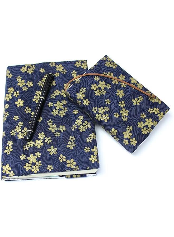 A5 Japanese Sakura Book Sleeve Cover,Adjustable Fabric Book Sleeve Cover Protector Fit for 5.5x8.3 inch Hardcover Softcover Book,Novels,Notebook,Diary - Image 3