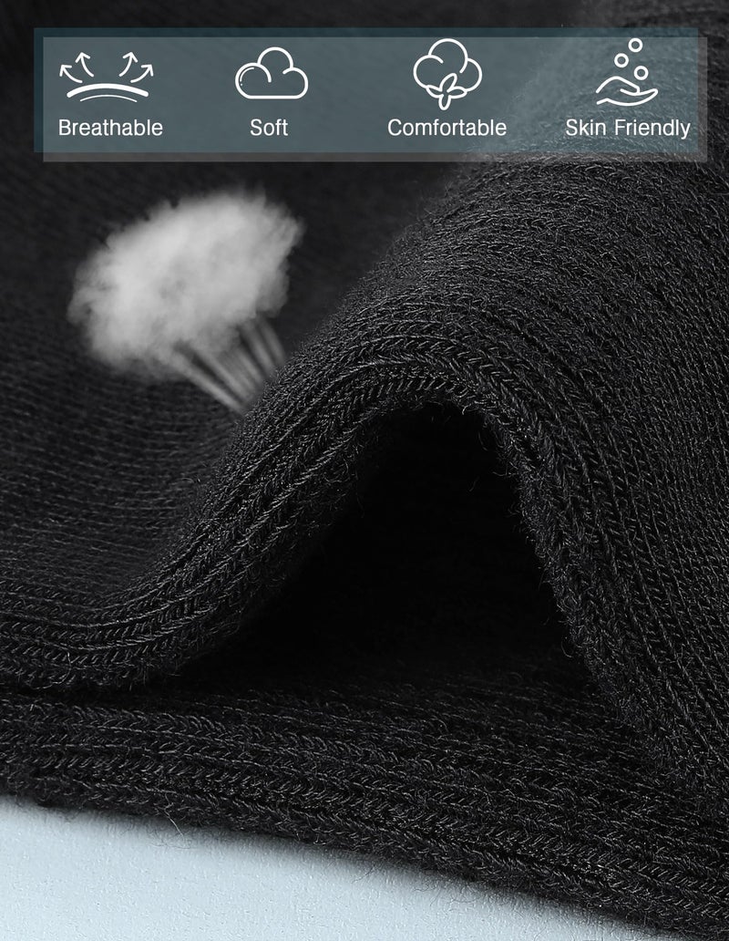 Airacker Athletic Socks Sport Running Calf Socks Performance Cushioned Breathable Crew Socks for Men Women(6 Pairs) - Image 2