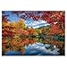 IdeaBazar Colorful Fall Lake Landscape Puzzles for Adults 1000 Pieces Nature Autumn Forest Scenic Jigsaw Puzzles Pretty Scenery Mountain Puzzle - Image 4