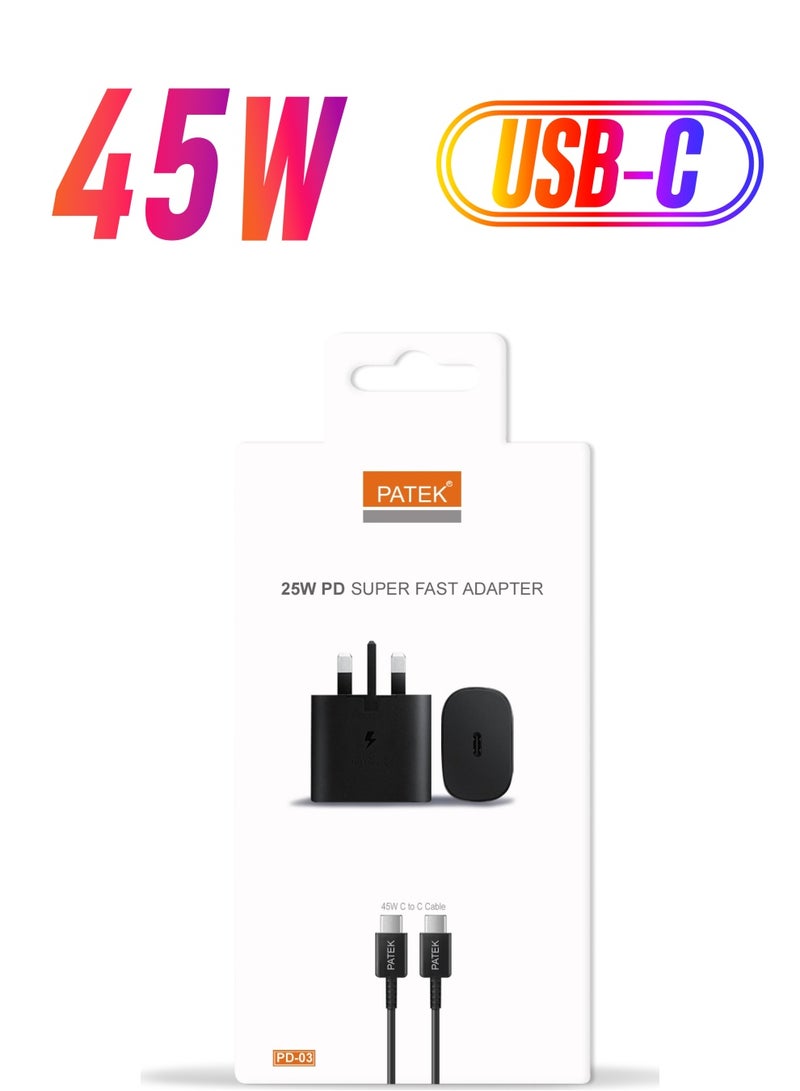 بديك محول باتيك 25 وات PD فائق السرعة مع كابل - Image 1
