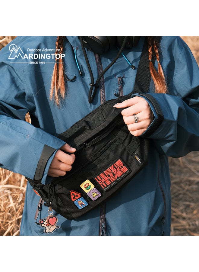 Mardingtop Outdoor Crossbody Bag, Uni Chest Bag, Tactical Waist Pack, Large Capacity Shoulder Bag, Sports Cycling Commuter Sling Bag - Image 1
