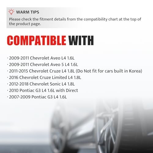 NPAUTO استبدال حزمة ملف الإشعال لسيارات ل4 1.6 1.8 شيفروليه كروز سونيك أفيوا 5 أفيوا5 بونتياك جي 3 2007 2008 2009 2010 2011 2012 2013 2014 2015 1.6L 1.8L، UF620 C1646 - Image 3