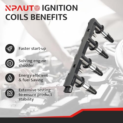 NPAUTO استبدال حزمة ملف الإشعال لسيارات ل4 1.6 1.8 شيفروليه كروز سونيك أفيوا 5 أفيوا5 بونتياك جي 3 2007 2008 2009 2010 2011 2012 2013 2014 2015 1.6L 1.8L، UF620 C1646 - Image 2