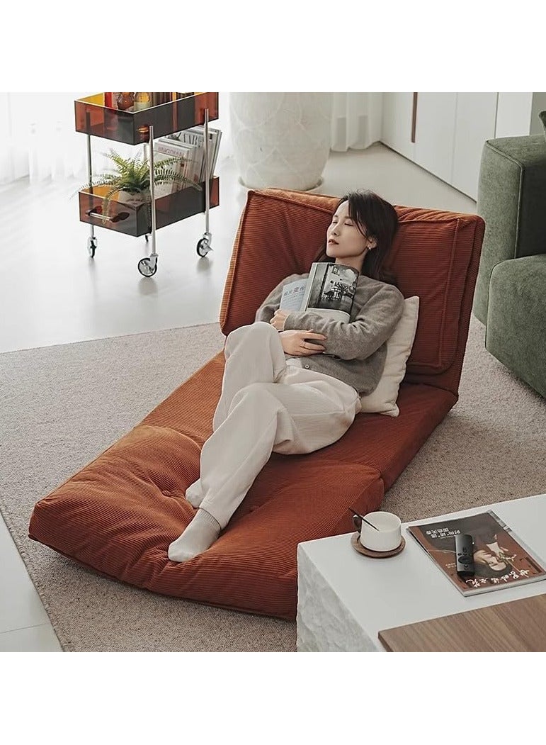 AUTOYSUR Floor Sofa with Back Support, 5 Reclining Poistion Adjustable Bed, Folding Lazy Bed, Floor Lounge Chair, Gaming Recliner Sofa for Sleeping, Gaming, Reading(Red) - Image 2