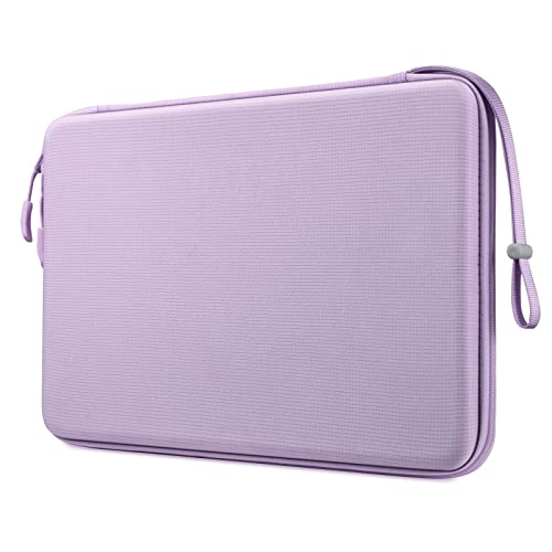 FINPAC Hard Laptop Sleeve Case for 13 inch MacBook Air M4 2025 A3240 M3 2024 A3113, 14 inch MacBook Pro M5/M4/M3/M2 A3434 A3401, 13" Air/Pro, Waterproof Case for Dell, Surface Laptop, HP, Acer, Lilac - Image 1