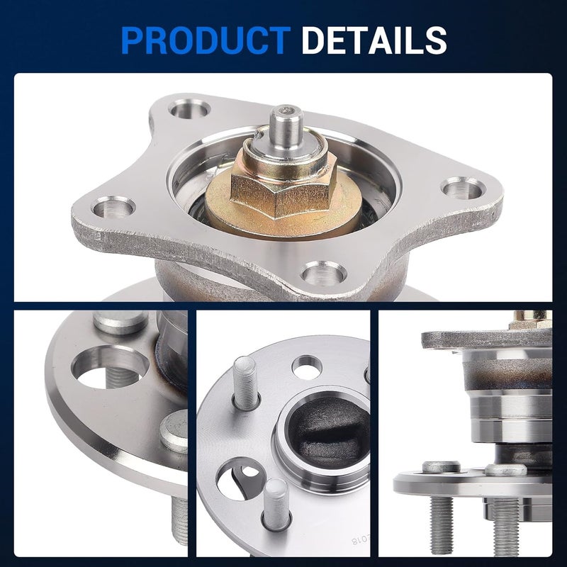 Autoround 512018 Rear Wheel Bearing and Hub Assembly for Toyota Corolla, Geo Prizm, Chevy Prizm - Image 5