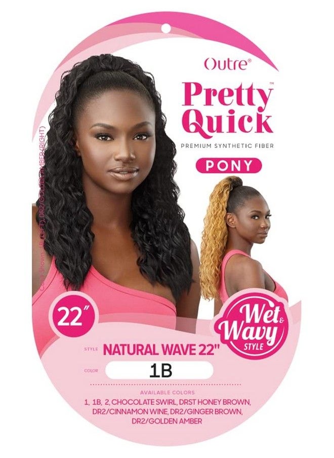 Outre - Pretty Quick Pony Wet & Wavy Natural Wave 22" (Dr2/Gibrn) - Image 1