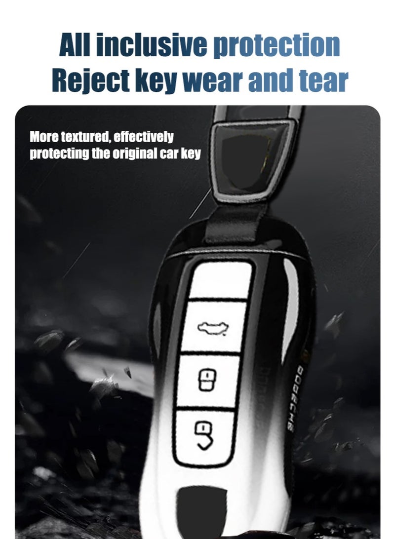 Car key protector, suitable for Porsche key protector, perfectly packaged keys, high-end, fashionable, perfectly wrapped car keys, fully protected car keys, wear-resistant. - Image 4
