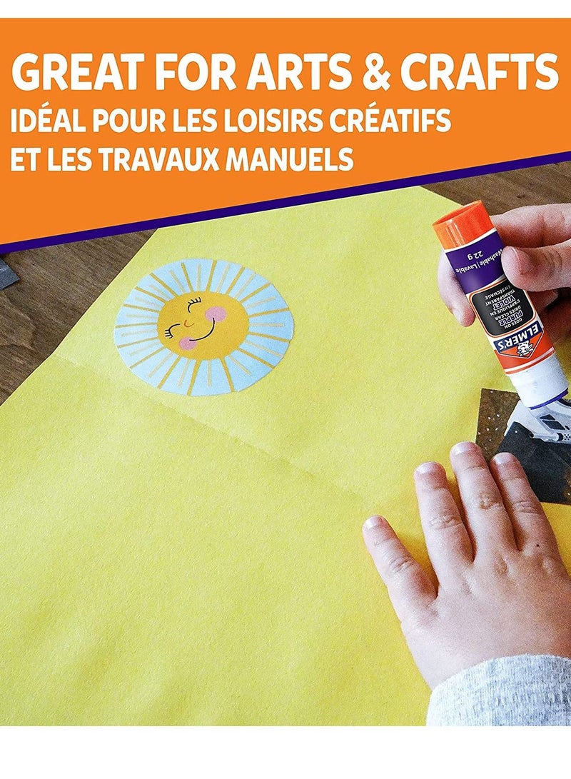 ELMER'S 3-Piece Disappearing Purple Glue Sticks - Image 3